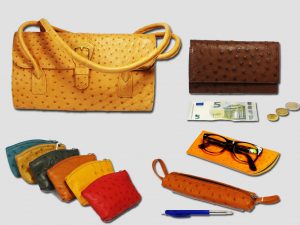 Struisvogelleer Handtas, portefeuille & accessoires