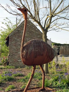 Struisvogelkunstwerk
