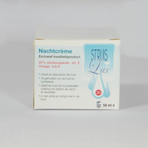 Struislux nachtcrème van struisvogelolie