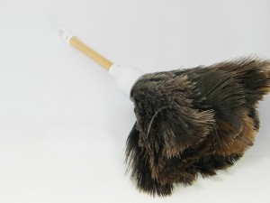 Kleine plumeau van struisvogelveren
