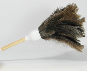 Kleine plumeau van struisvogelveren