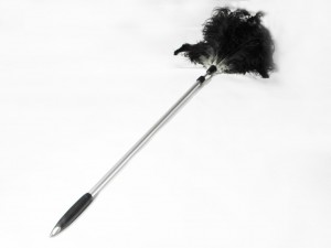 Lange plumeau van struisvogelveren (90 cm)