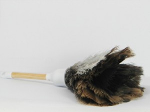 Kleine plumeau van struisvogelveren