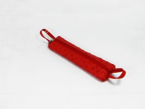Pennenzak in struisvogelleer