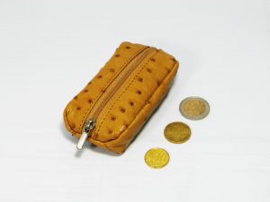 Portemonneetje in struisvogelleer